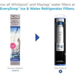 Filter 6, Whirlpool 4396701,EDR6D1 EveryDrop Refrigerator Water Filter