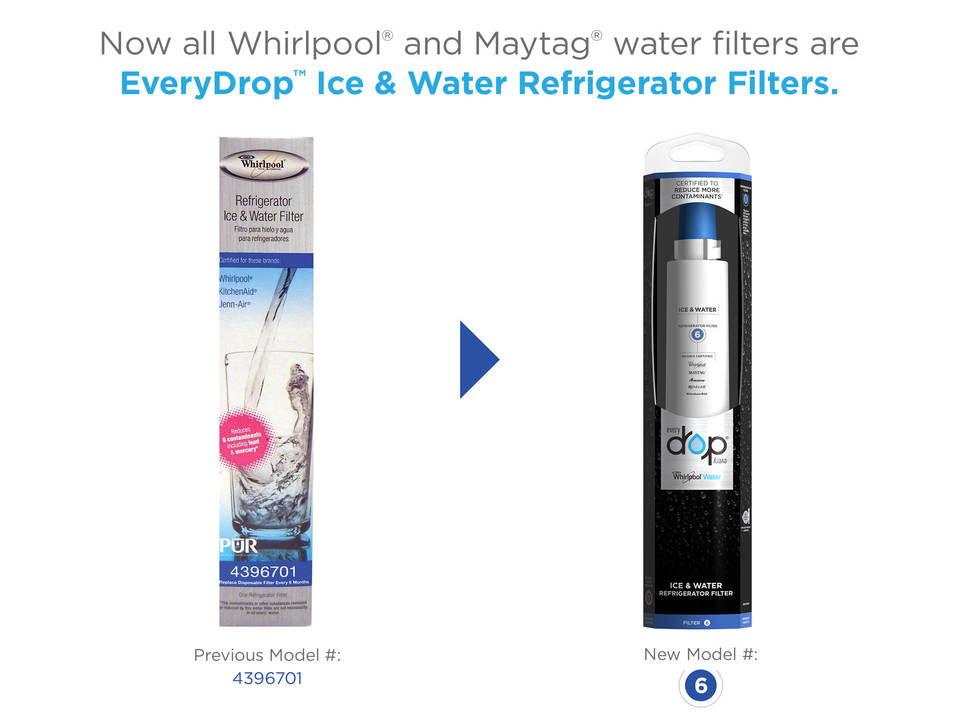 Genuine Whirlpool Refrigerator PUR Water Filter 4396701 Replacement WF-NL120V 